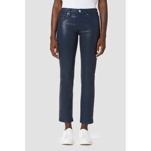 Hudson Jeans Nico Coated Straight Ankle Jeans In Pageant Blue Coated -